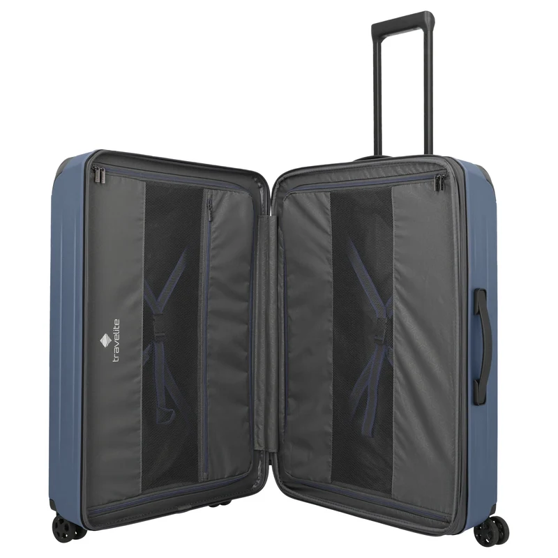 Travelite Dynamiic - Trolley de 4 ruedas L 76 cm expandible (denimblue)