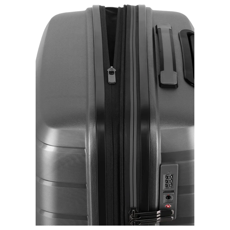 Travelite Air Base - Set de trolley con 4 ruedas 3 piezas ampliable (anthracite)