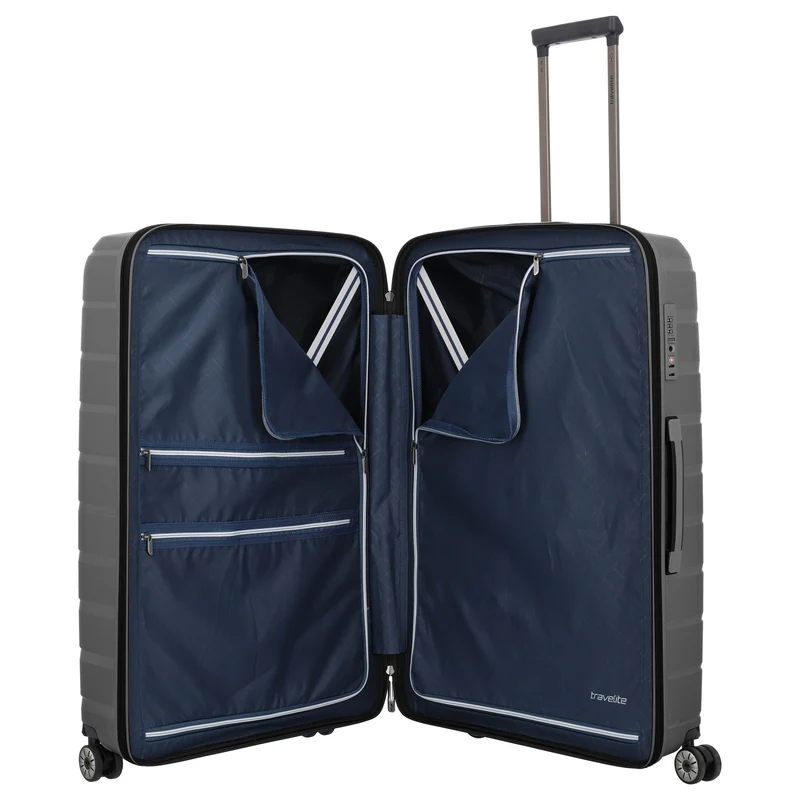 Travelite Air Base - Juego de trolley con 4 ruedas 3 piezas L/M/S Vortasche (anthracite)