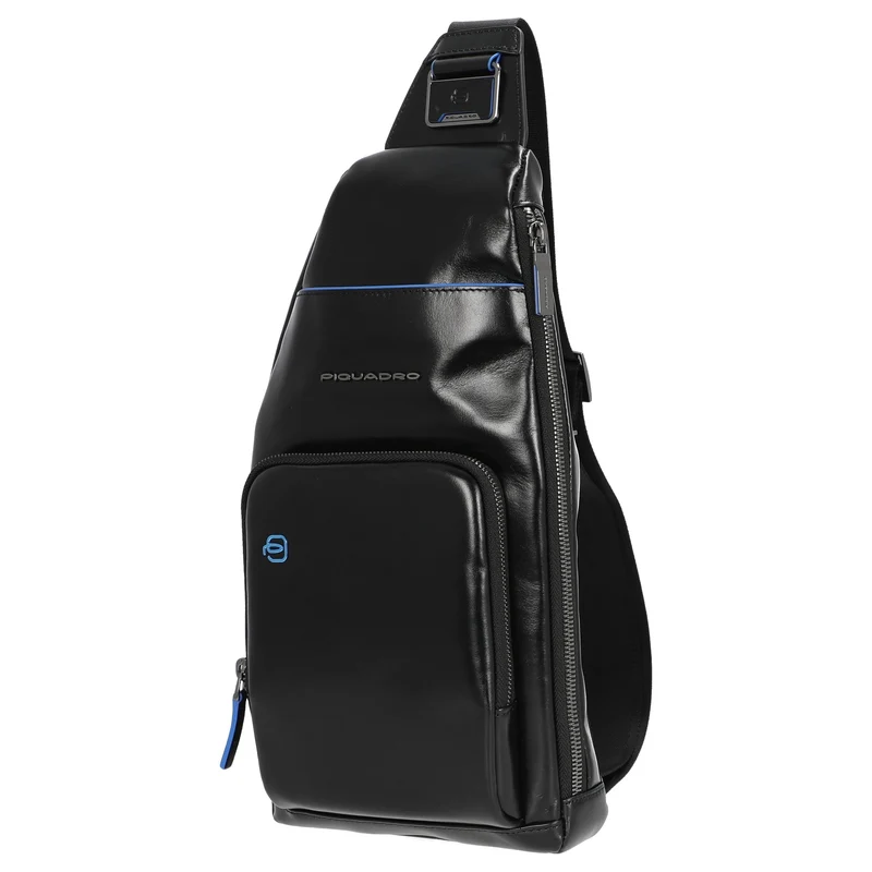 Piquadro Blue Square - Bolso bandolera 36 cm (black)