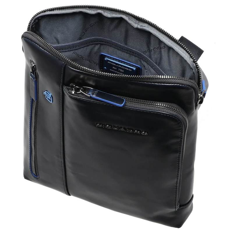 Piquadro Blue Square - Bolso de hombro 24.5 cm (black)