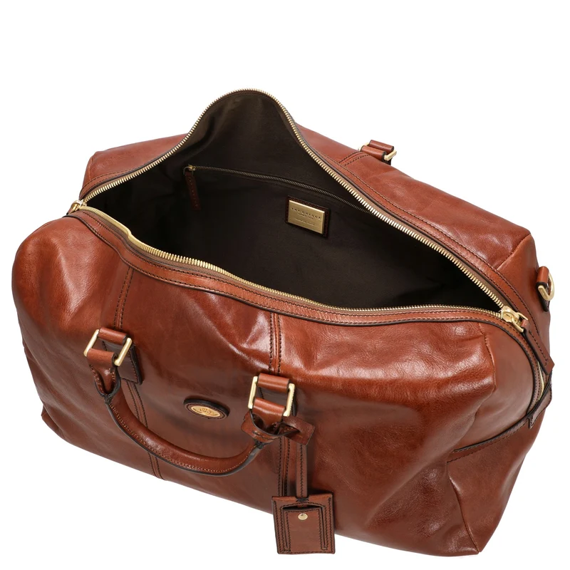 The Bridge Story Viaggio Weekender 30 - Bolsa de viaje de cuero 52 cm (marrone)