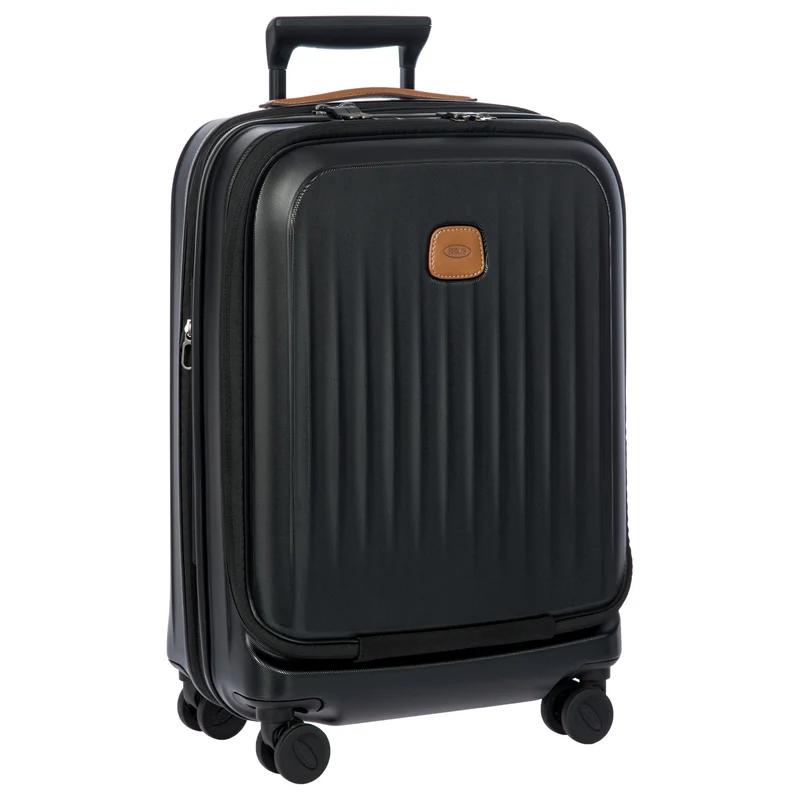 Brics Taormina - Trolley de cabina con 4 ruedas y bolsillo frontal 55 cm erw. USB (schwarz)