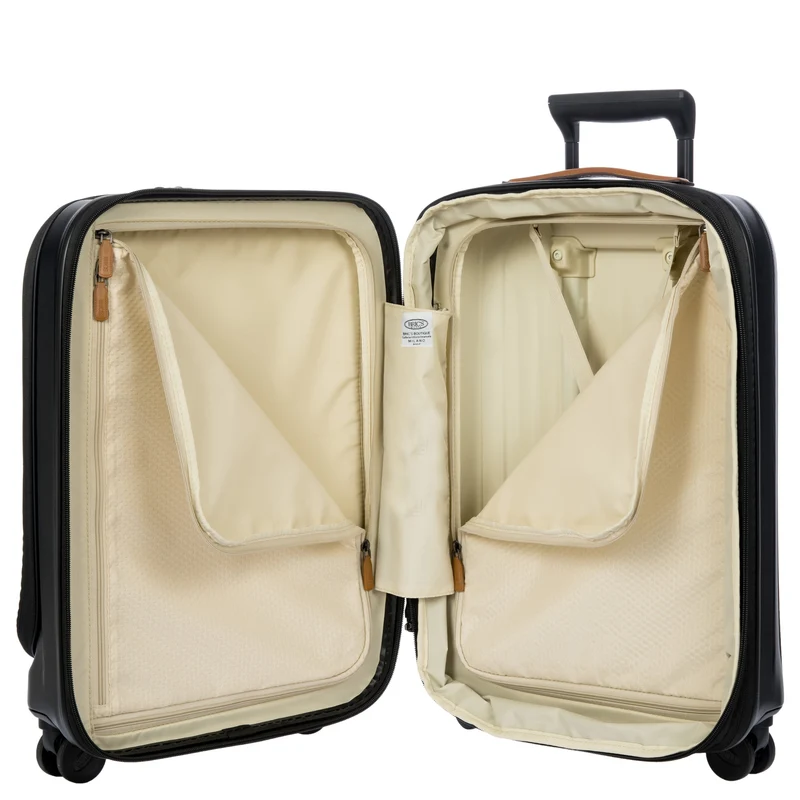 Brics Taormina - Trolley de cabina con 4 ruedas y bolsillo frontal 55 cm erw. USB (schwarz)