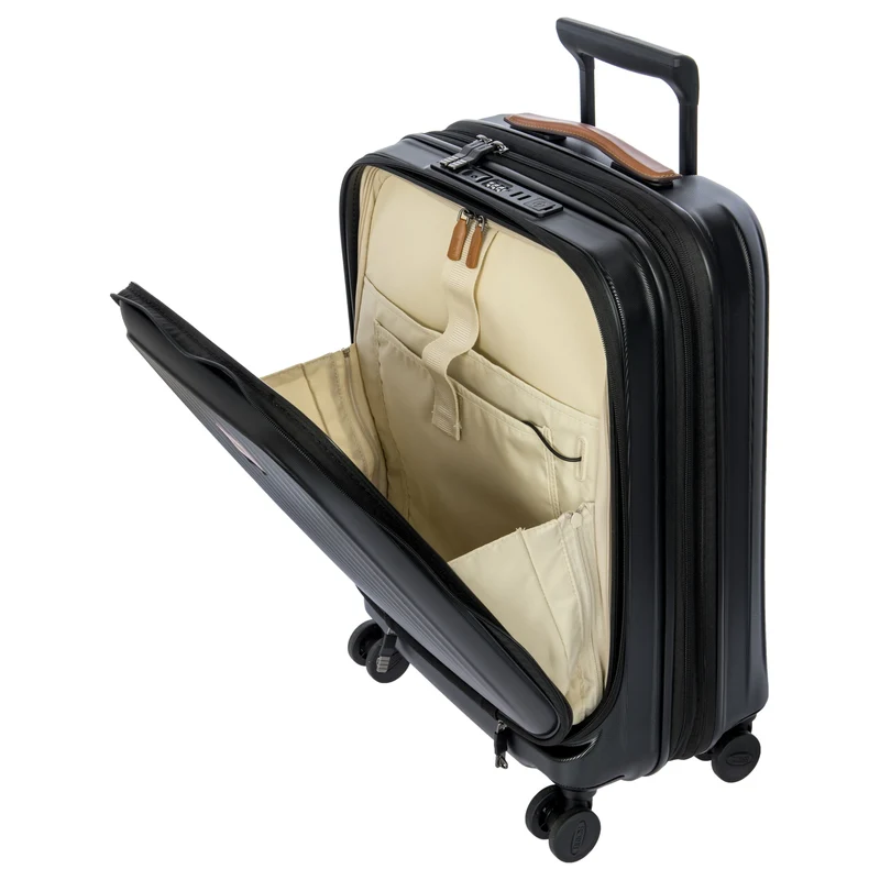 Brics Taormina - Trolley de cabina con 4 ruedas y bolsillo frontal 55 cm erw. USB (schwarz)