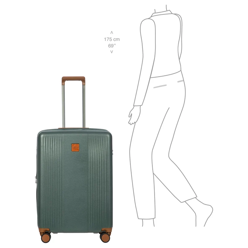Brics Ferrara - Trolley de 4 ruedas M 67 cm expandible (green)