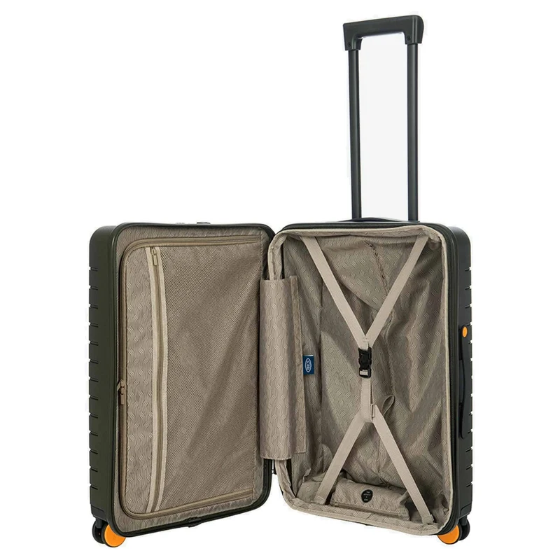 Brics BY Ulisse - Trolley de 4 ruedas 65 cm expandible (olive)
