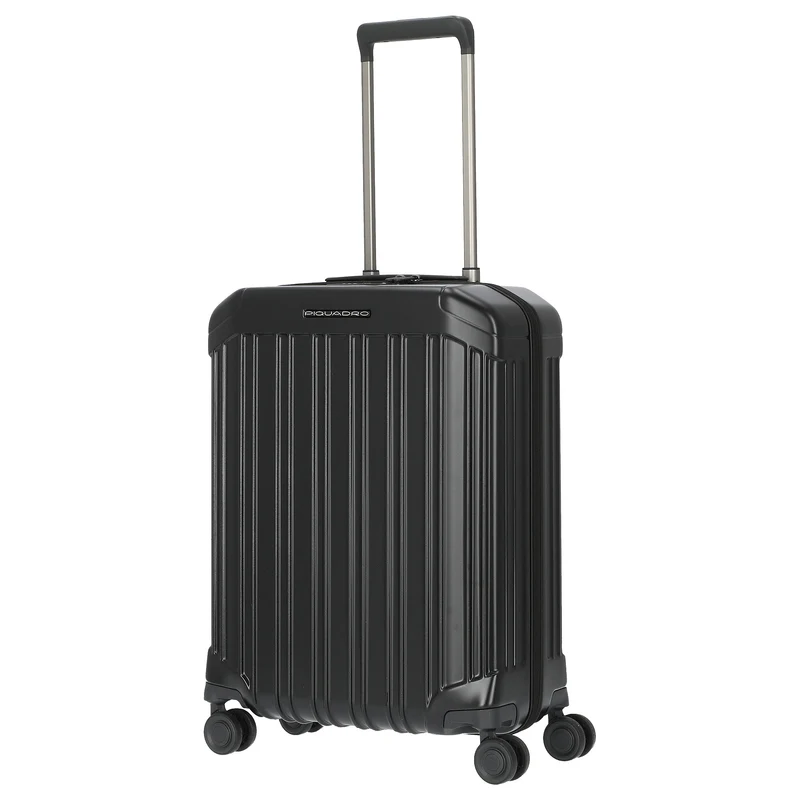 Piquadro PQ-Light - Trolley de cabina ultra delgado con 4 ruedas 55 cm (matt black)
