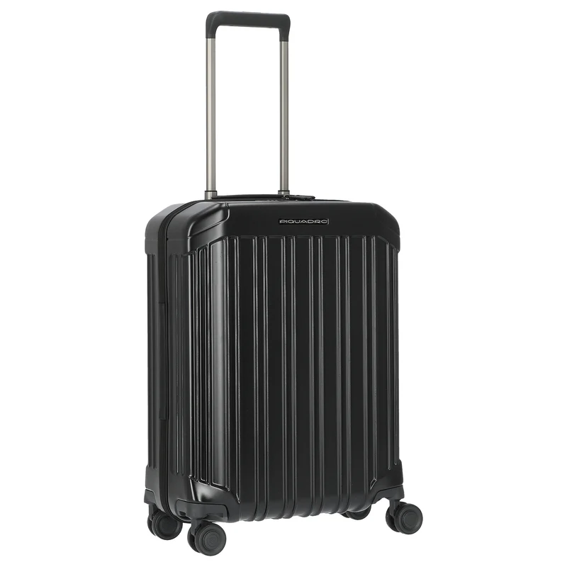 Piquadro PQ-Light - Trolley de cabina ultra delgado con 4 ruedas 55 cm (matt black)