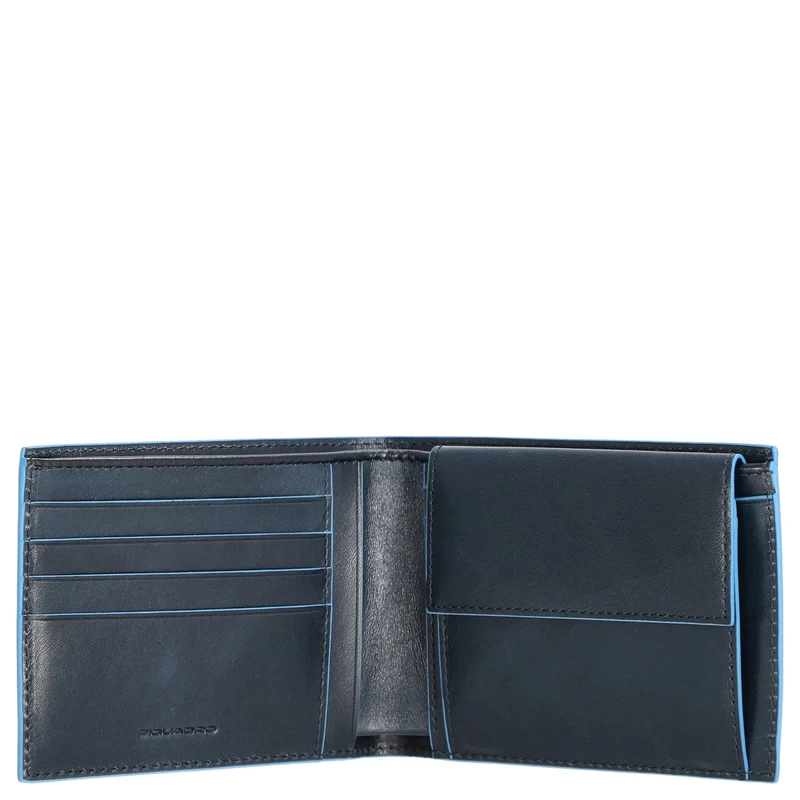 Piquadro Blue Square - Cartera de hombre 4cc 12.5 cm (blue 2)