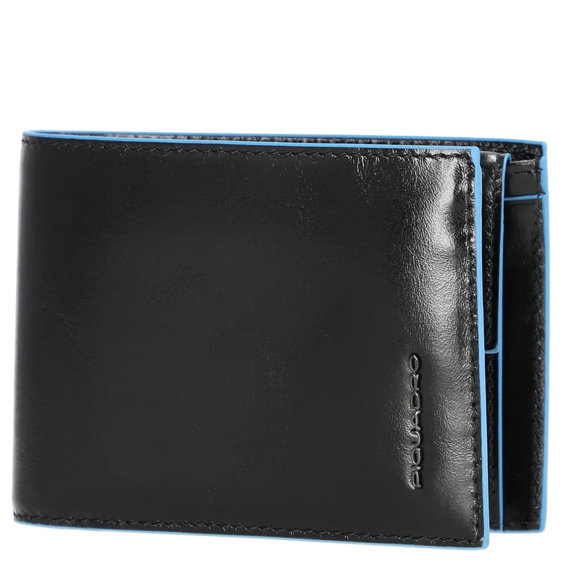 Piquadro Blue Square - Cartera de hombre 4cc 12.5 cm (black)