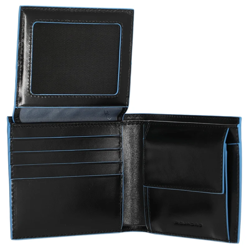 Piquadro Blue Square - Cartera de hombre 7cc 11 cm (black)