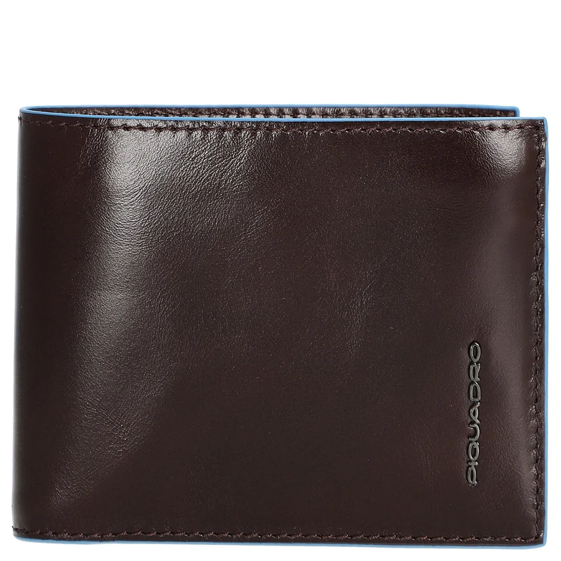 Piquadro Blue Square - Cartera de hombre RFID 2cc 11 cm (mahogany)