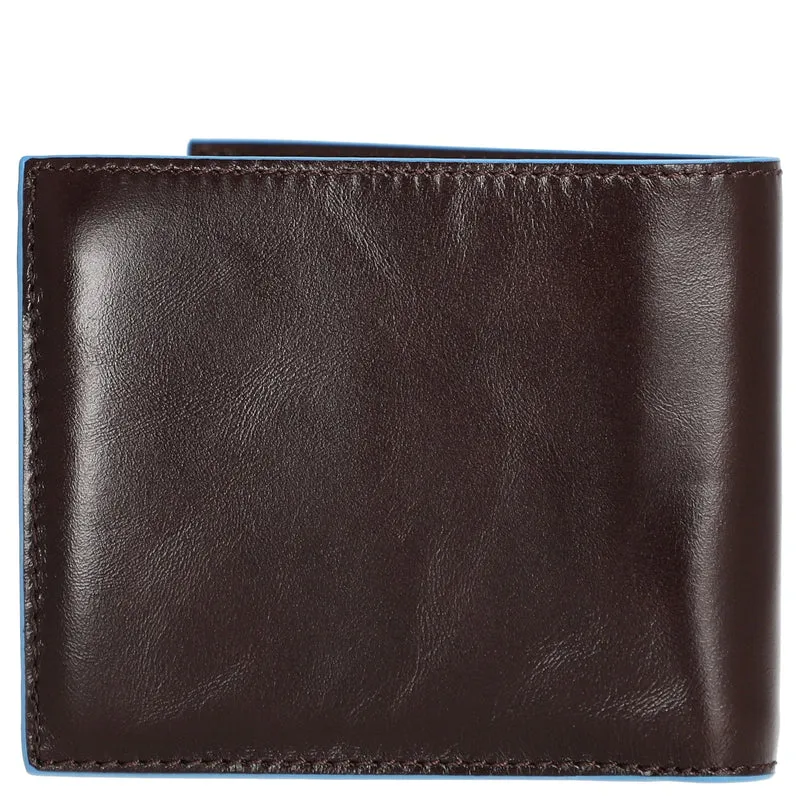 Piquadro Blue Square - Cartera de hombre RFID 2cc 11 cm (mahogany)