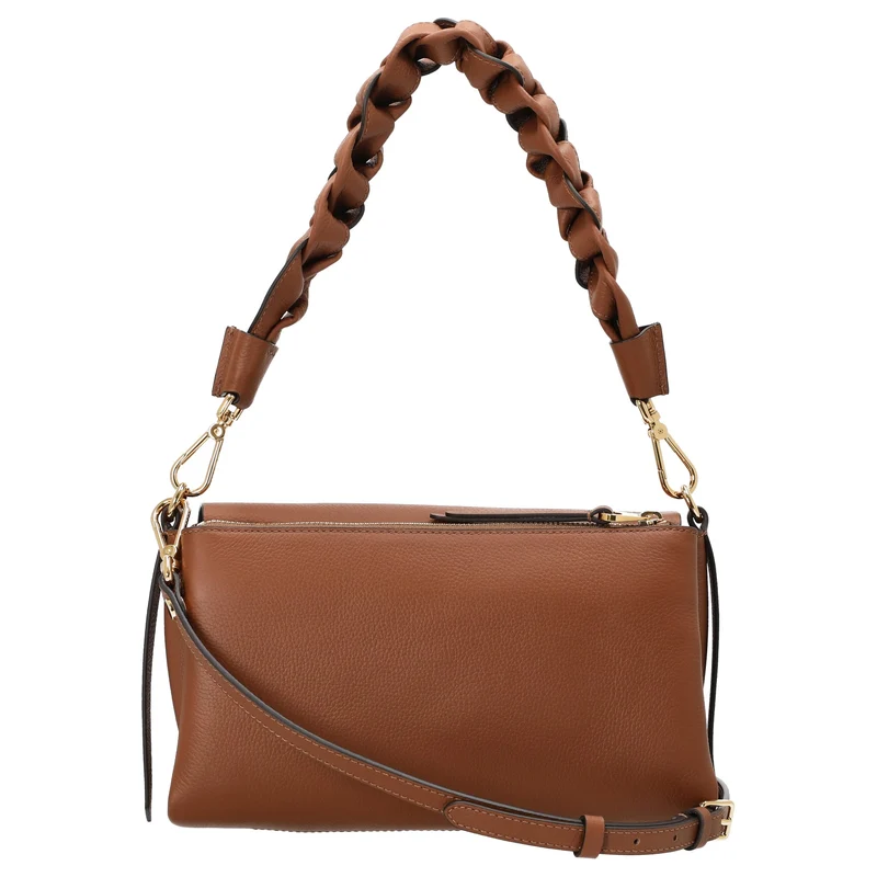 Coccinelle Boheme Grana Double - Bolso bandolera 26 cm (color: cognac/noir)