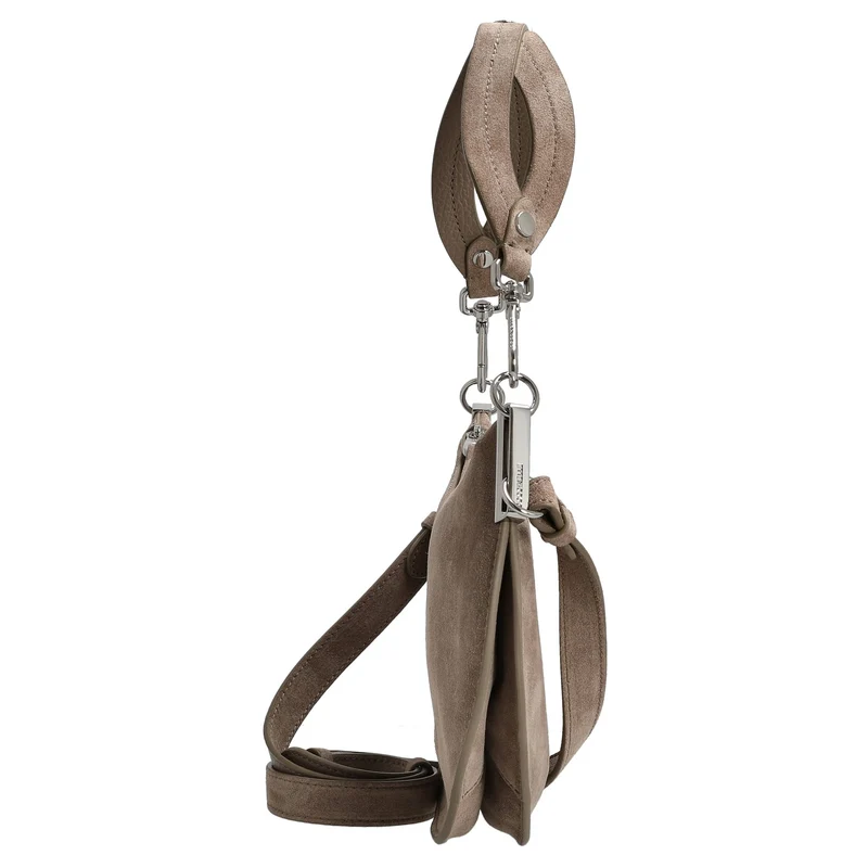 Coccinelle Sunup Suede - Bolso de hombro S 24 cm (warm taupe)