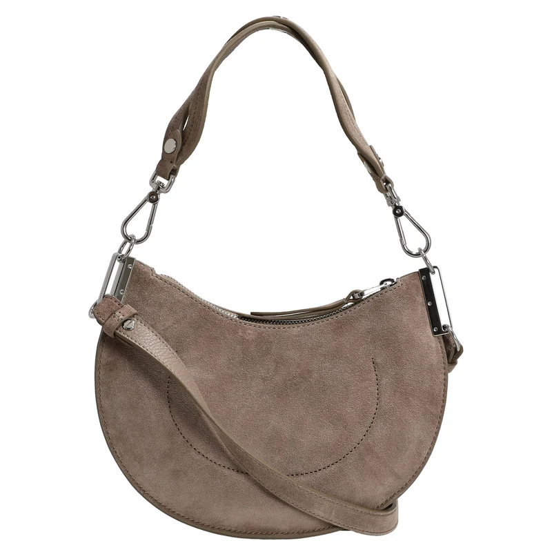 Coccinelle Sunup Suede - Bolso de hombro S 24 cm (warm taupe)