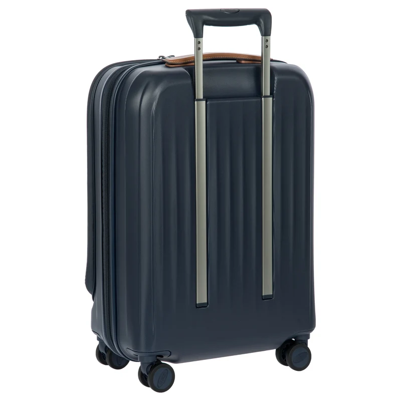 Brics Taormina - Trolley de cabina con 4 ruedas y bolsillo delantero 55 cm expandible USB (blau)