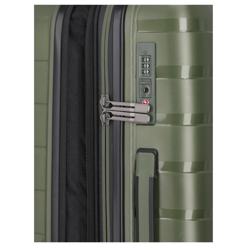 Travelite Air Base - Trolley de 4 ruedas 67 cm M expandible (olive)