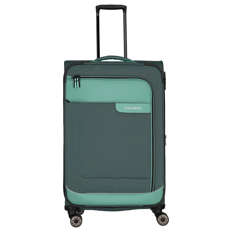 Travelite Viia - Trolley de 4 ruedas L 77 cm expandible (Eukalyptus)