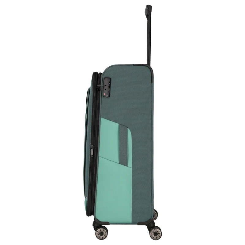Travelite Viia - Trolley de 4 ruedas L 77 cm expandible (Eukalyptus)
