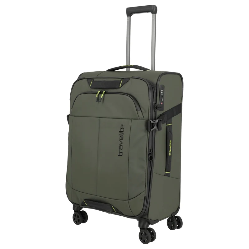 Travelite Briize - Trolley de 4 ruedas M 67 cm expandible (khaki)
