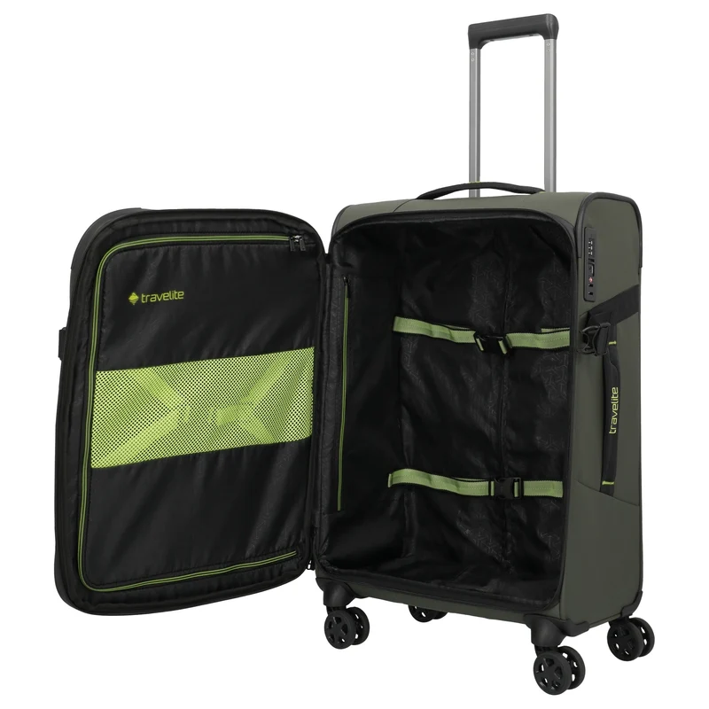 Travelite Briize - Trolley de 4 ruedas M 67 cm expandible (khaki)