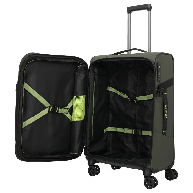 Travelite Briize - Trolley de 4 ruedas M 67 cm expandible (khaki)