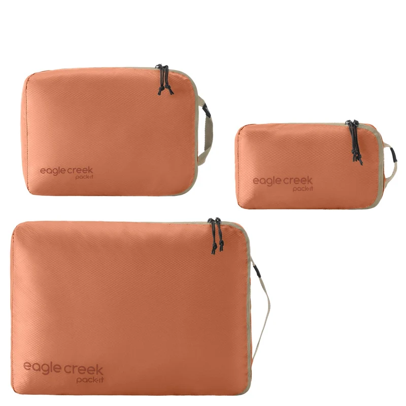 Eagle Creek selection Pack-It Isolate Cube Set XS/S/M 3tlg. - Bolsa de compresión (mandarin)