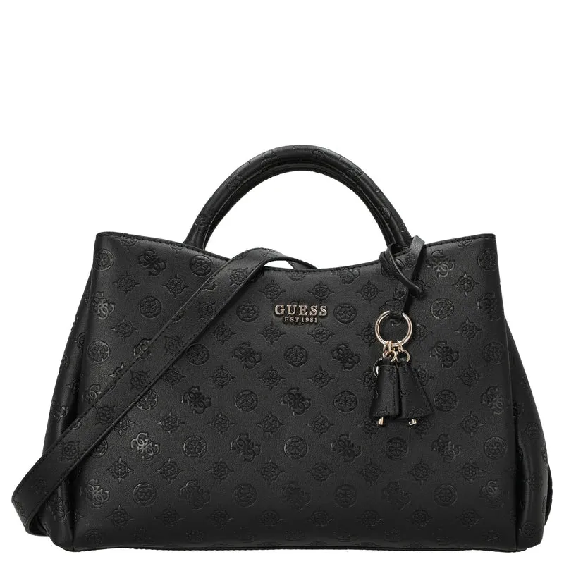 Guess Phoebe - Bolso de mano 33 cm (black logo)