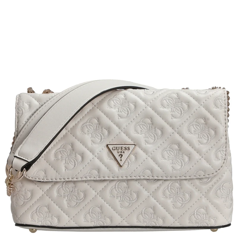 Guess Adelasia XBody Flap - Bolso bandolera 25 cm (Color: off white)