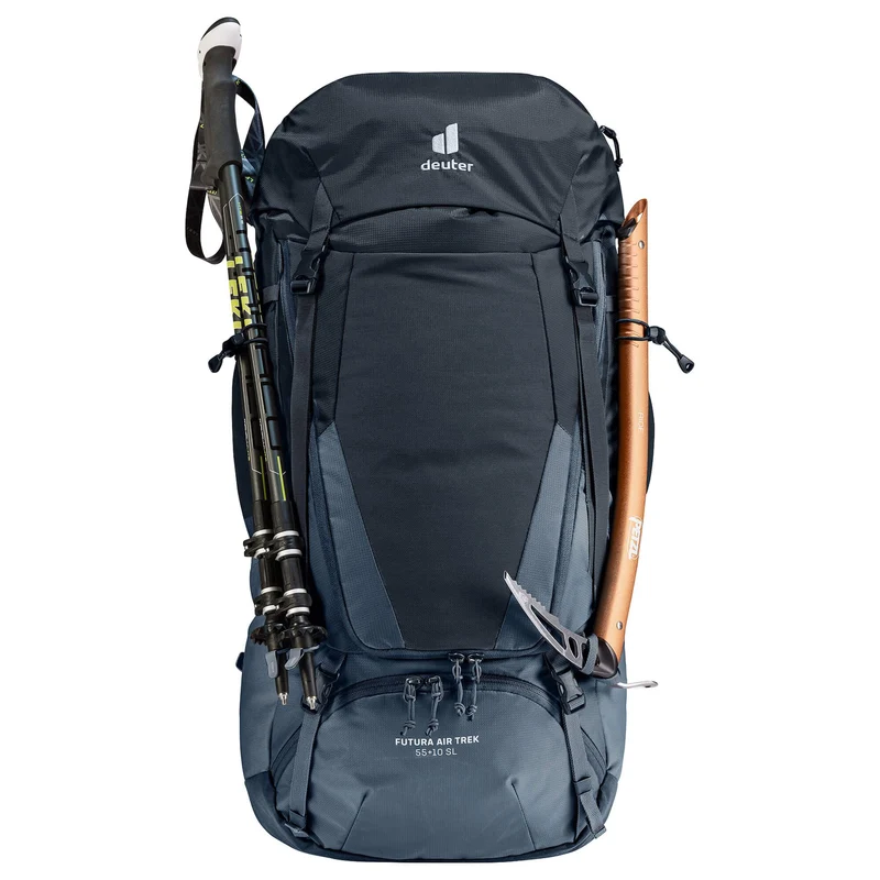 Deuter Futura Air Trek 55+10 SL - Mochila de senderismo para mujer 73 cm expandible (black-graphite)