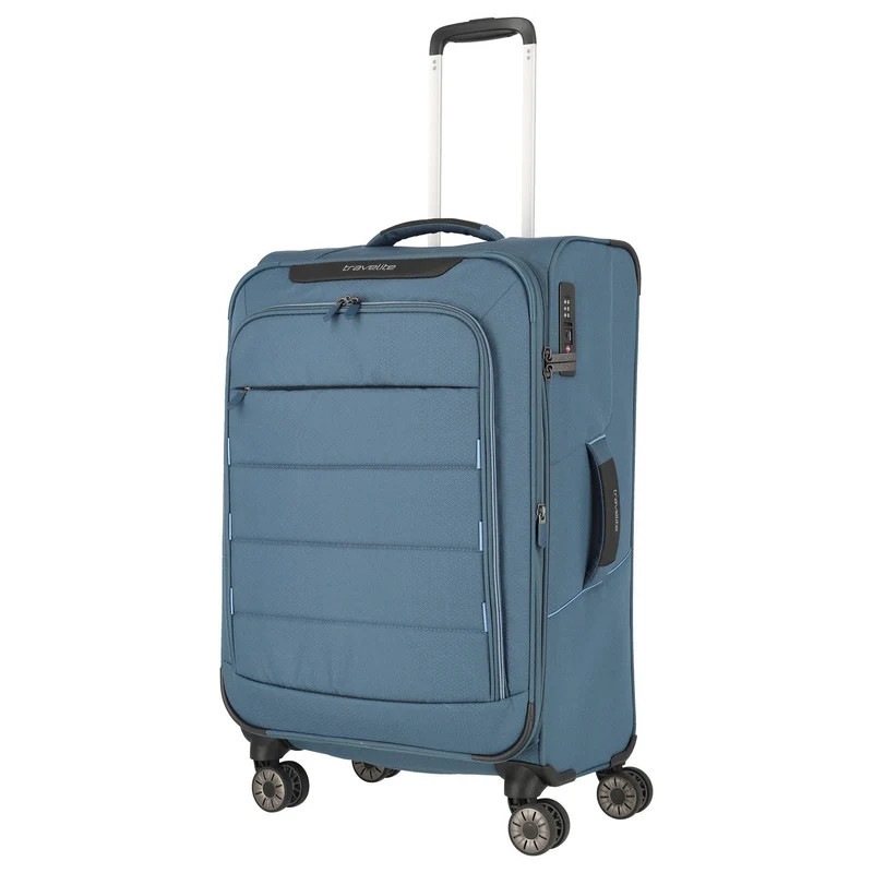 Travelite Skaii - Trolley de 4 ruedas M 67 cm expandible (panoramablau)