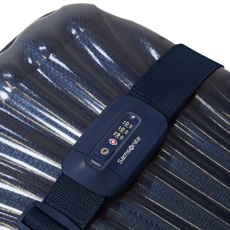Samsonite Ta Revolution Strap/TSA Lock - Cinta para maleta 180 cm (midnight blue)