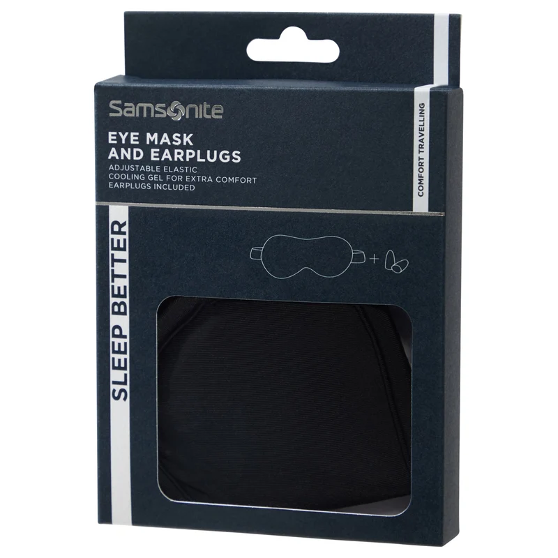 Samsonite Ta Revolution Eye Mask & Earplugs - Máscara de sueño y tapones para los oídos (black)