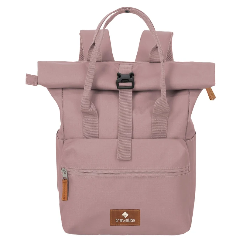 Travelite Basics Short Handle - Mochila enrollable 46 cm (smokey rose)