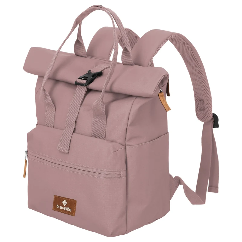 Travelite Basics Short Handle - Mochila enrollable 46 cm (smokey rose)