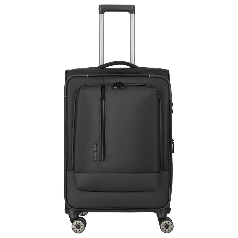 Travelite Crosslite - Trolley de 4 ruedas M 66 cm expandible (black)