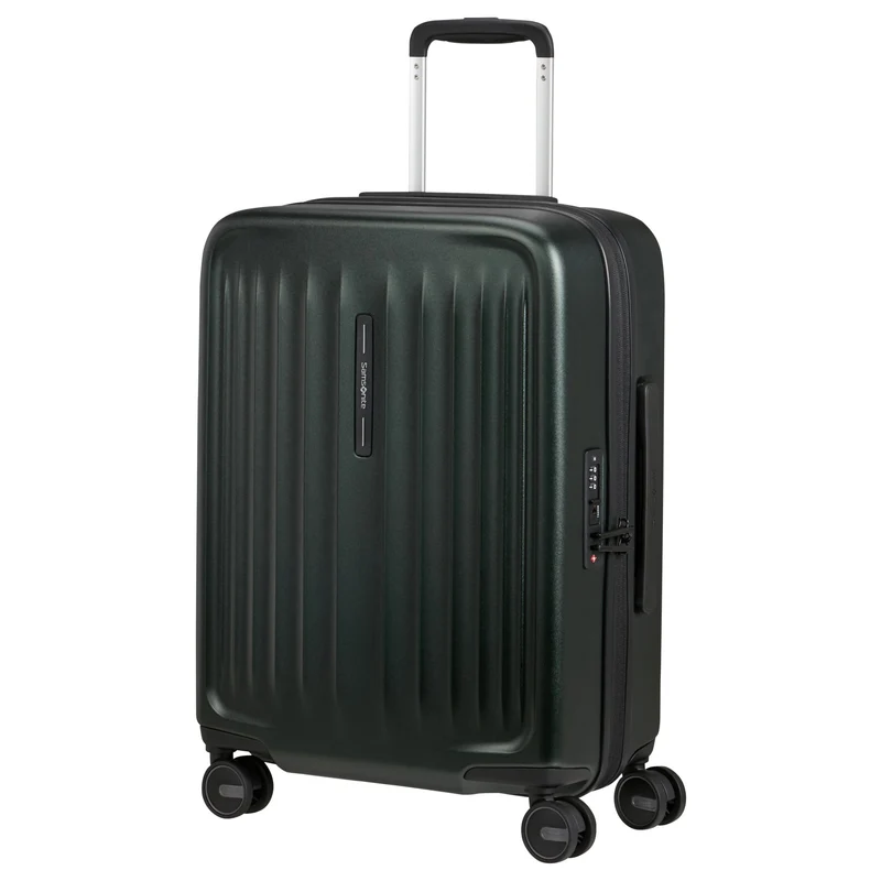 Samsonite Fyrm - Trolley de cabina de 4 ruedas 55 cm expandible (deep green)