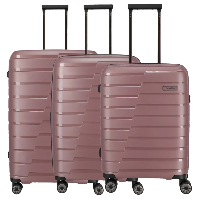 Travelite Air Base - Set de trolley con 4 ruedas 3 piezas ext. (flieder)