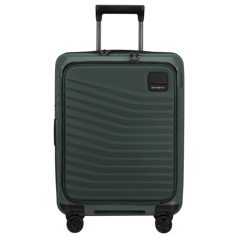 Samsonite Intuo Easy Access - Trolley de cabina con 4 ruedas con compartimento para portátil 15.6" 55 cm expandible (olive green)