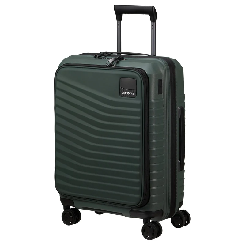 Samsonite Intuo Easy Access - Trolley de cabina con 4 ruedas con compartimento para portátil 15.6" 55 cm expandible (olive green)