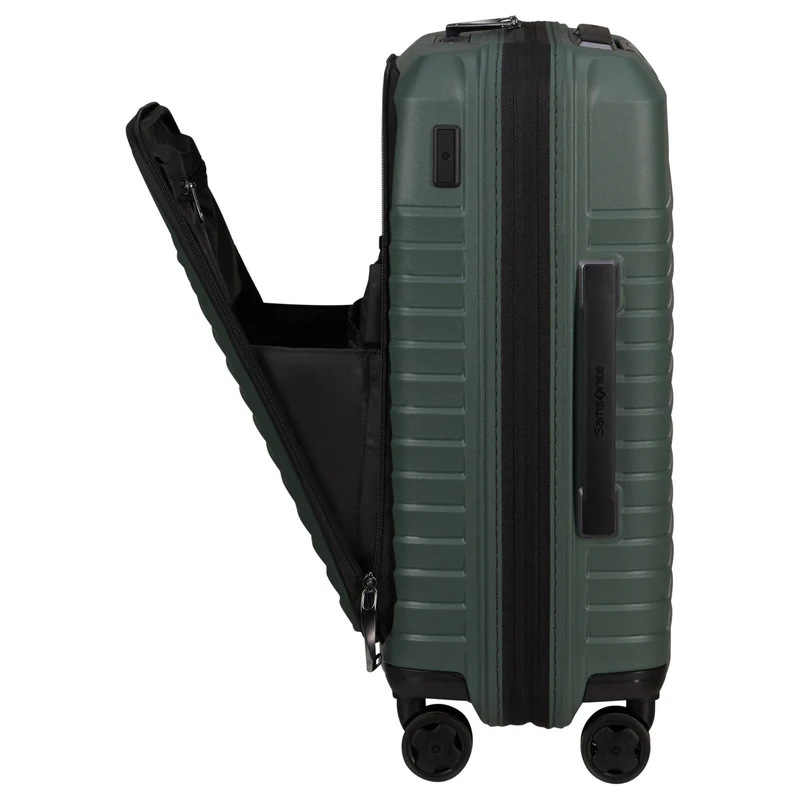 Samsonite Intuo Easy Access - Trolley de cabina con 4 ruedas con compartimento para portátil 15.6" 55 cm expandible (olive green)