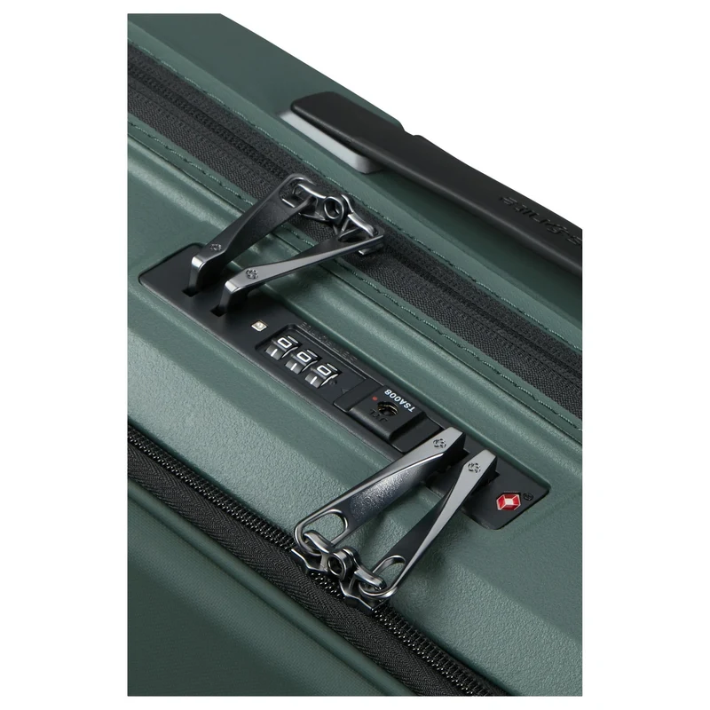 Samsonite Intuo Easy Access - Trolley de cabina con 4 ruedas con compartimento para portátil 15.6" 55 cm expandible (olive green)
