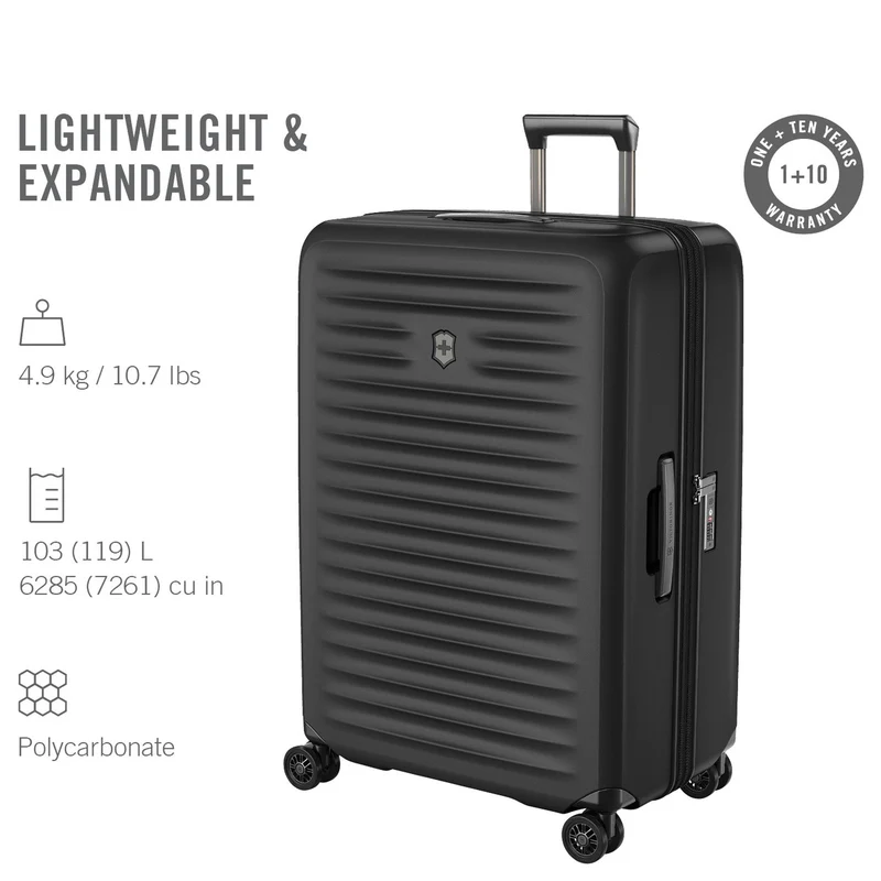 Victorinox Airox Advanced - Trolley de 4 ruedas L 75 cm expandible (black)