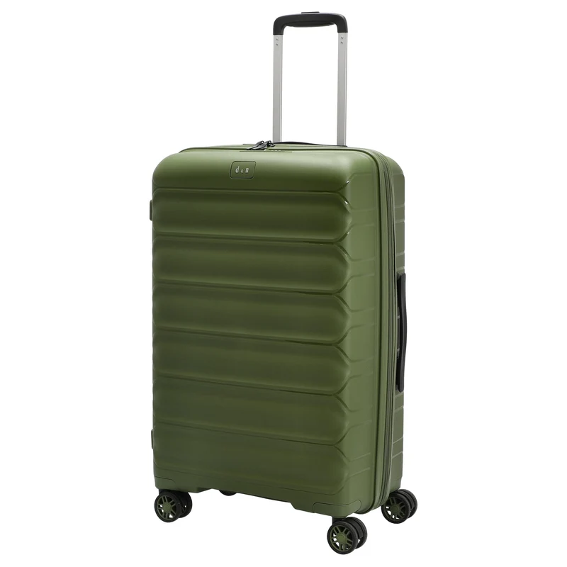 D&N Travel Line 4700+ - Trolley de 4 ruedas M 68 cm expandible (olive green)