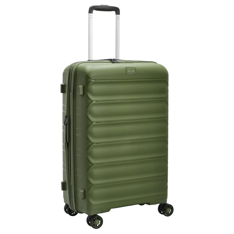 D&N Travel Line 4700+ - Trolley de 4 ruedas M 68 cm expandible (olive green)