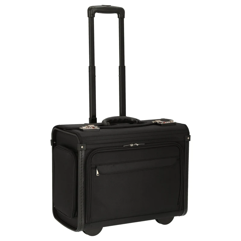 D&N Business - Trolley de negocios con 2 ruedas 46 cm Polyester (schwarz)