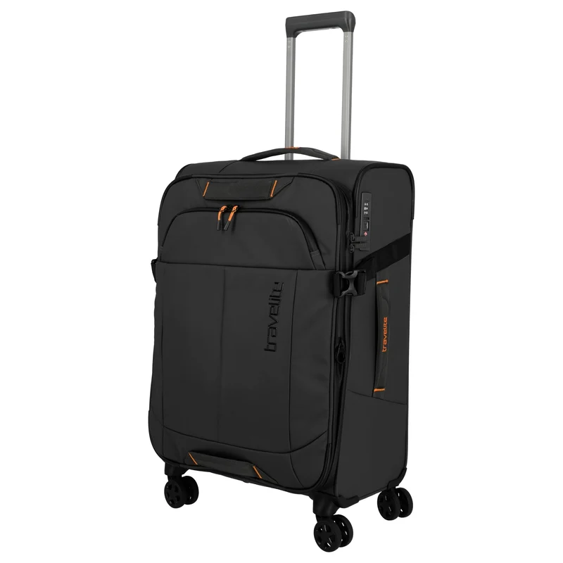 Travelite Briize - Trolley de 4 ruedas M 67 cm expandible (schwarz)