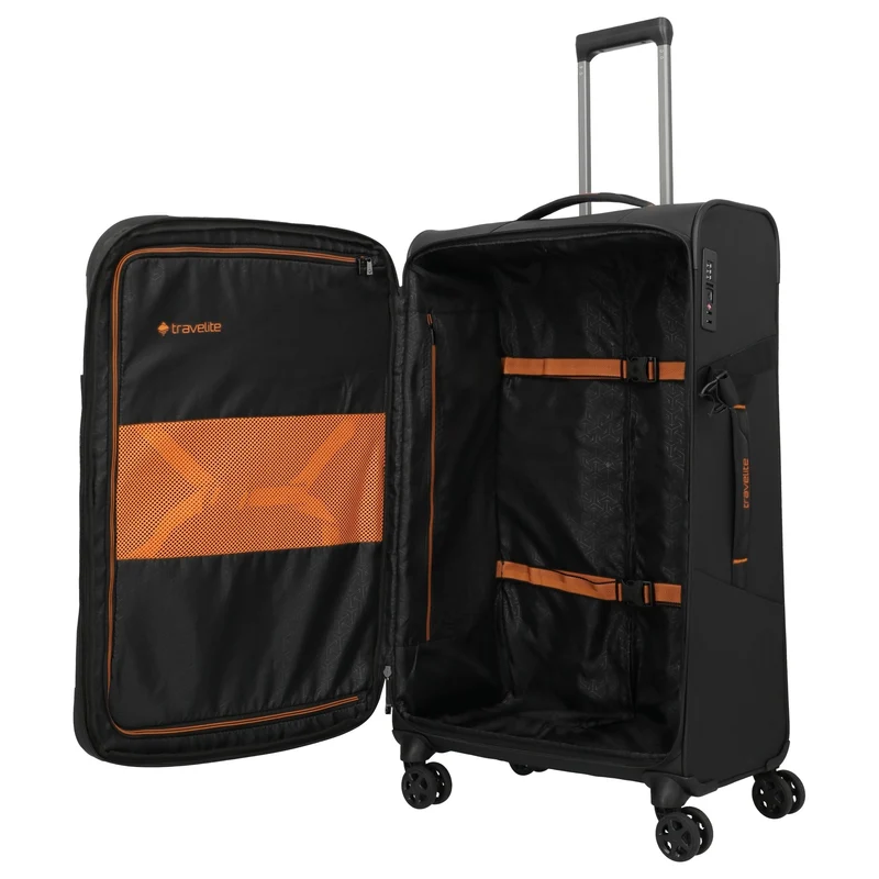 Travelite Briize - Trolley de 4 ruedas L 78 cm expandible (schwarz)